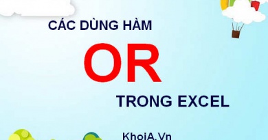 Cách dùng hàm OR trong Excel, Ví dụ minh họa cách dùng hàm OR